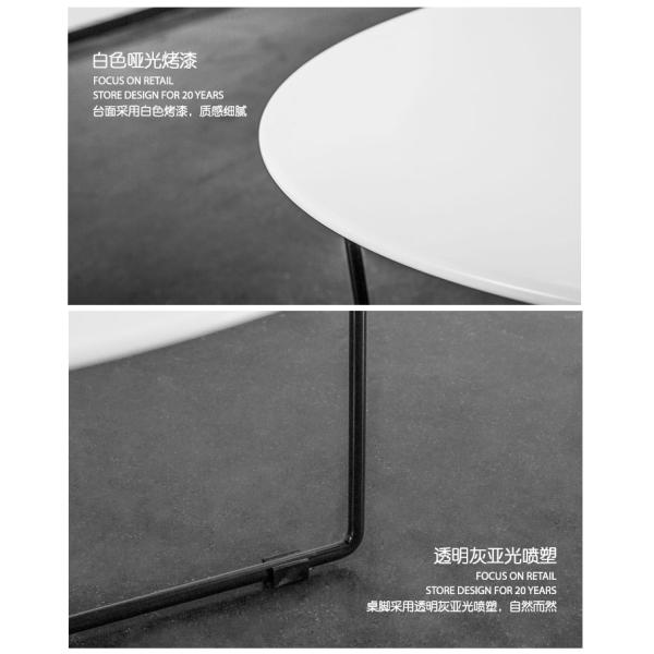 Mail Packing Stainless Steel Oval Marble Living Room Table for Minimalist Dining