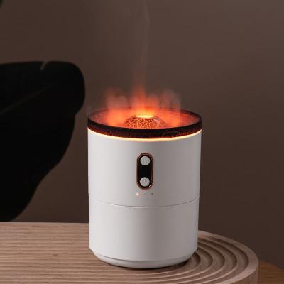 Vendas Quentes Humidificador de Vulcão JellyFish 2023 Mais Novo Mini Portátil Vulcão Forma Ultrassônico Humidificador Chama Humidificador de Medusa