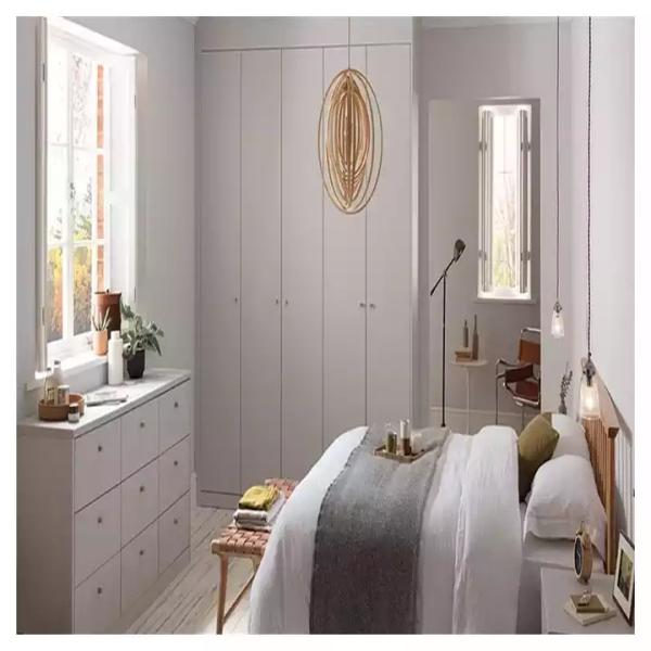 Solid Wood Modern Bedroom Wardrobes , Bedroom Furniture Customized Wardrobe