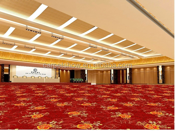 Sample Eco-Friendly Nylon Printed Wall to Wall Hotel Modern Design Ballroom Carpet
