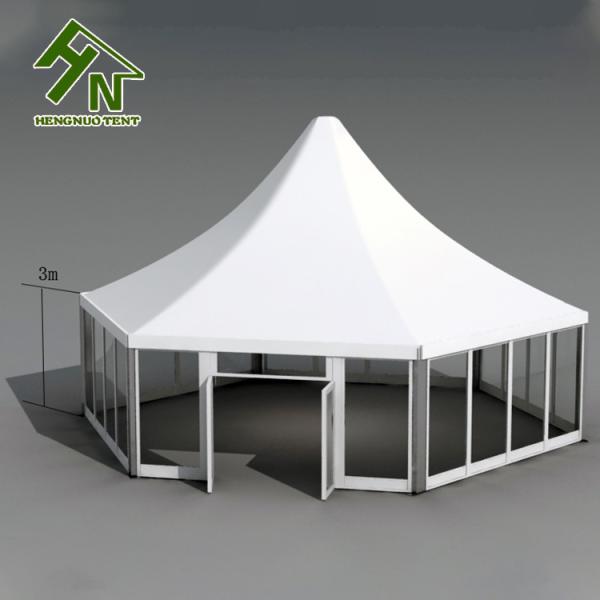 PVC Side Wall Hexagon Garage Marquee Tent Permanent Structure