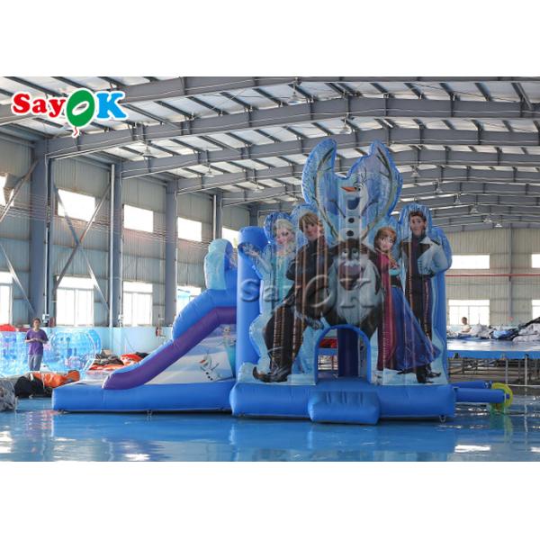 6m 20ft Children Frozen Bounce House Inflatable Bouncy Castles With Slide