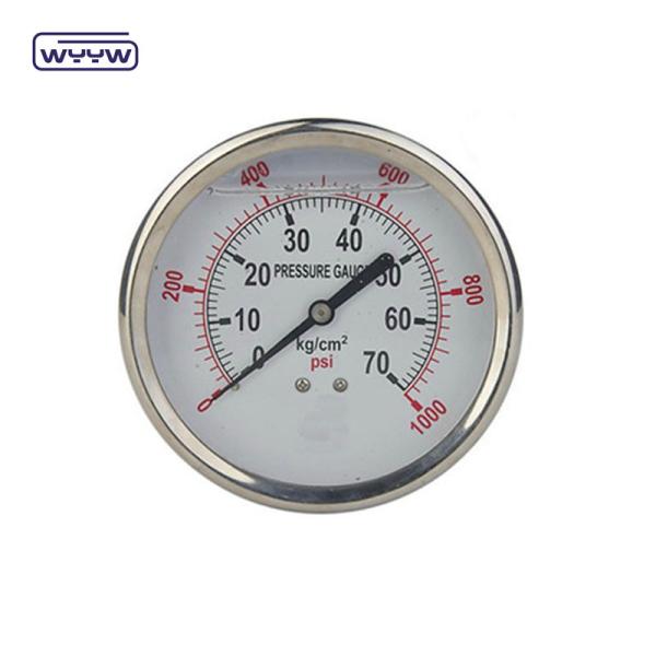 Montador traseiro líquido 1,5 medidor de pressão hidráulica de 40 mm para equipamento hidráulico