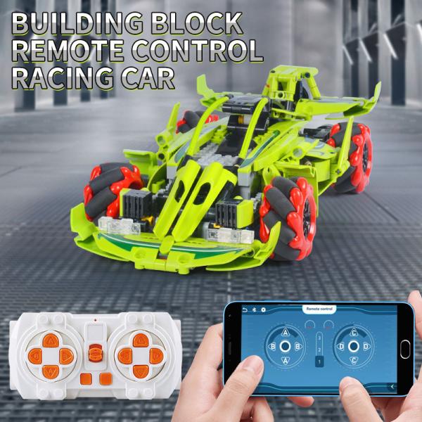 Children Electric Toy Building Blocks Real Toy Car Remote Control for Unisex Toddlers