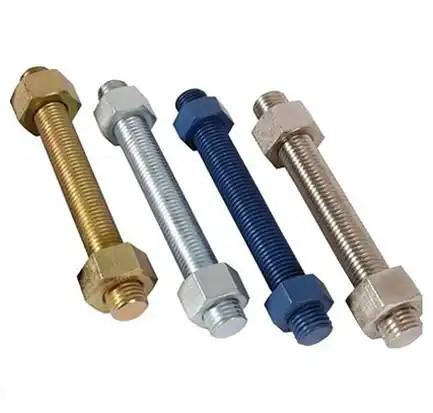 20-200mm Length Threaded Stud Bolts Made Of Carbon Steel For Polishing And Sale