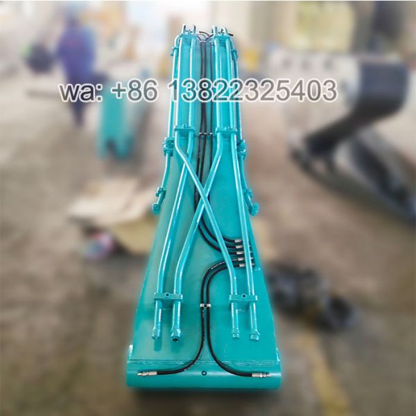 Long-Reach Excavator Arm with Heavy-Duty Stone Grab — Optimal Solution for River Embankment & Dam Works