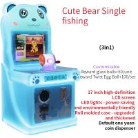 Cute Bear Fishing Fun Mini Automated Vending Machine 220V Children's Arcade Machine
