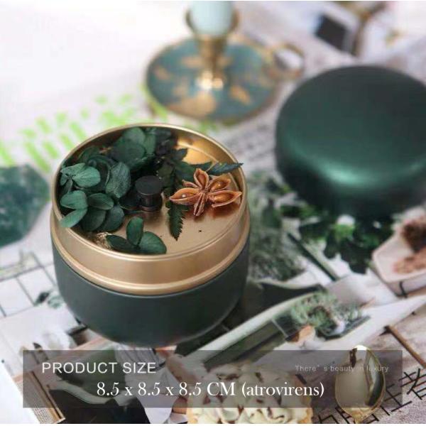 Dry Flower Metal Candle Holder Decorative Scented Candles Aroma Scented Candles For Bedroom