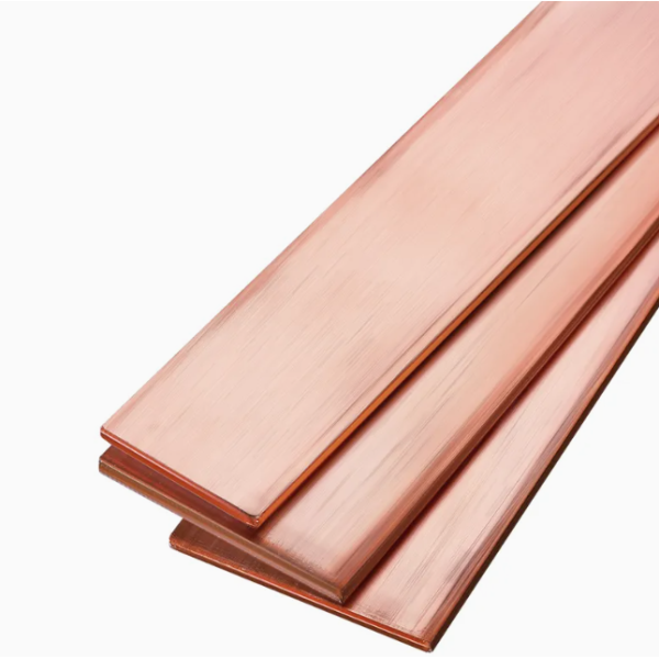 C11000 Tin Plated High Conductivity Copper Busbar 100% IACS with Electro-Tin Plating 6x50mm for Power Distribution