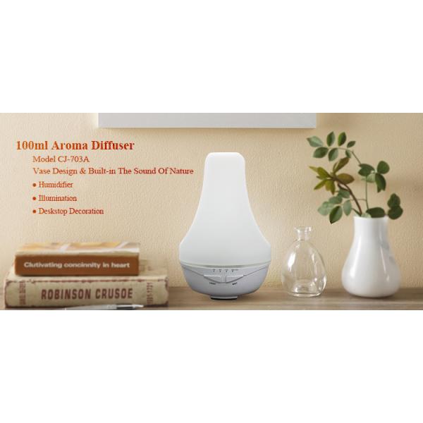 100ml Vase Shape Ultrasonic Aromatherapy Diffuser With LED Lights