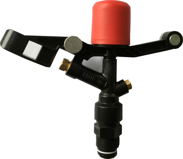 3/4 Inch Plastic Full Circle Irrigation Impact Water Sprinkler With Brass Nozzle