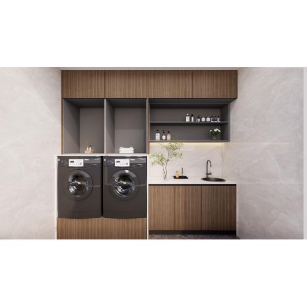 Premium Stainless Steel Balcony Storage Cabinet Wood Finish With Modern Design
