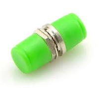 Adaptador de comunicación de fibra óptica de PC FC verde con carcasa de metal del obturador