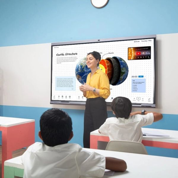4K EDLA Google Certified Interactive Whiteboard with 50 Point Multi-Touch for Smart Classrooms