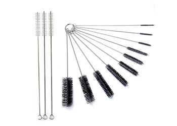 Stainless Steel Reusable Tube Cleaning Brush Blue / Black / Red Color