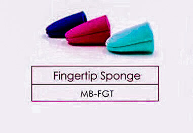 Multicolor Latex Free 4*6cm Beauty Fingertip Sponge