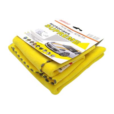 30*30cm Yellow Microfiber Towels For Car Detailing S M L Size