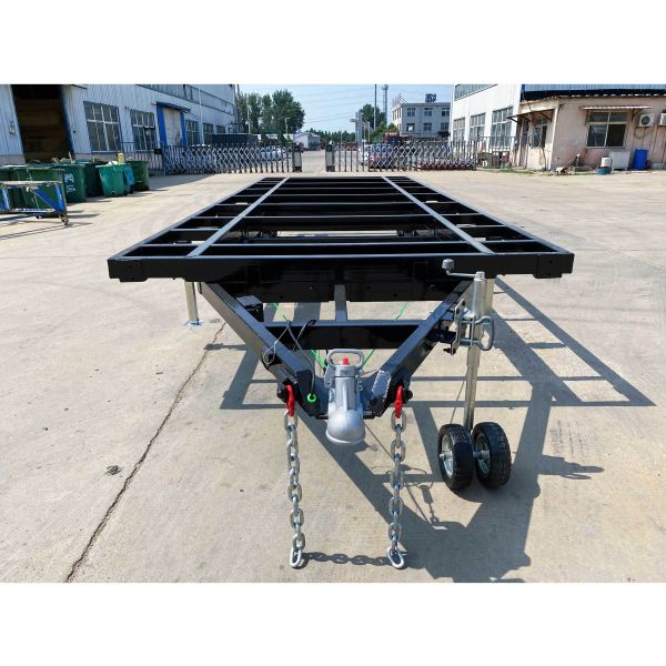 Remorques de Tiny House à double essieu ATM 4500kg, remorques de déménagement 20 pieds