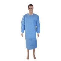 Luva longa vestido descartável não estéril/estéril do isolamento 42GSM