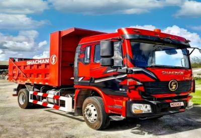 180hp Light Dump Truck SHACMAN L3000 4X2 Euroll White Dump Truck