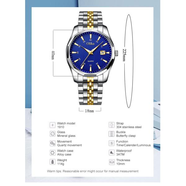 дозоры кварца моды толщины 10.9mm, дозор нержавеющей стали 304L для людей