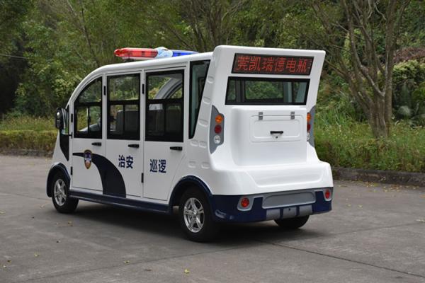 Carros-patrulha elétricos da segurança de Mini Bus Full Enclosed 48V 4KW com motor de C.A.