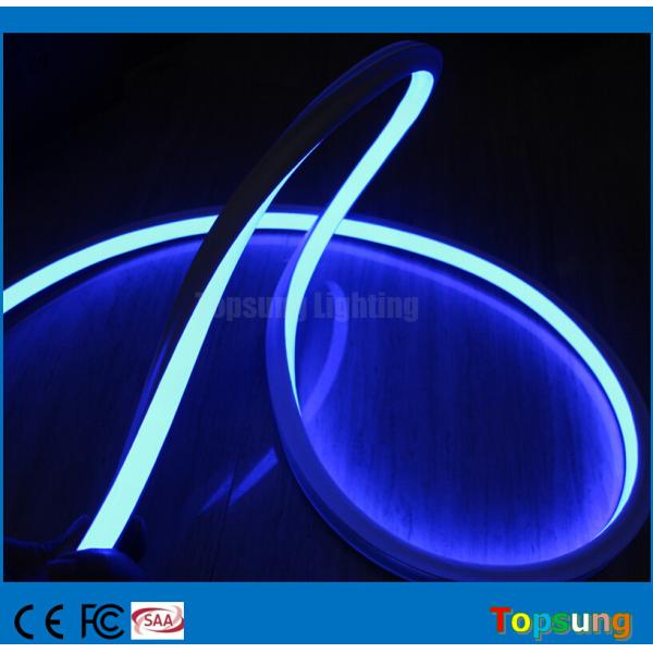 12v bleu Vue supérieure Plate 16x16mm néonflex Carré LED néon tube flexible bleu SMD corde bande de néon ruban de décoration