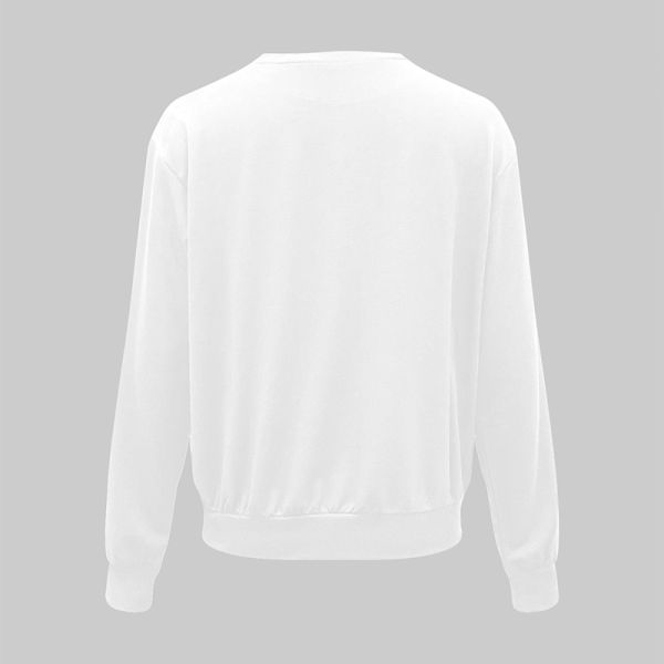 Convention Thickness Crew Sweatshirt with Printing Design and Round Collar for Winter