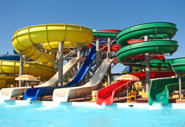 Kids Water Park Outdoor Playground Swimming Pool Equipment Water Spiral Slide