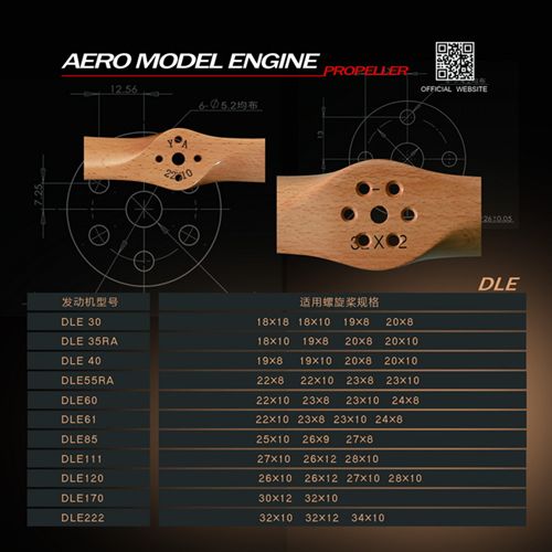 Hot Sales Sail Beechwood Propeller with Dle Engine Hole 28x10 30x X12 for Gas Rc Model Airplane 111 120 170