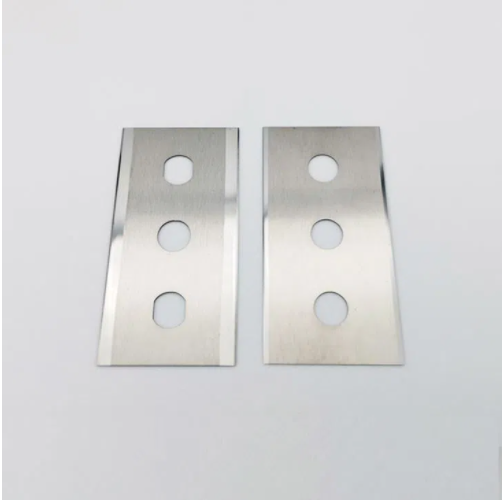 43x22x0.2mm Carbide Slotted Razor Blades Film Slitting Blade three Hole Double Edge