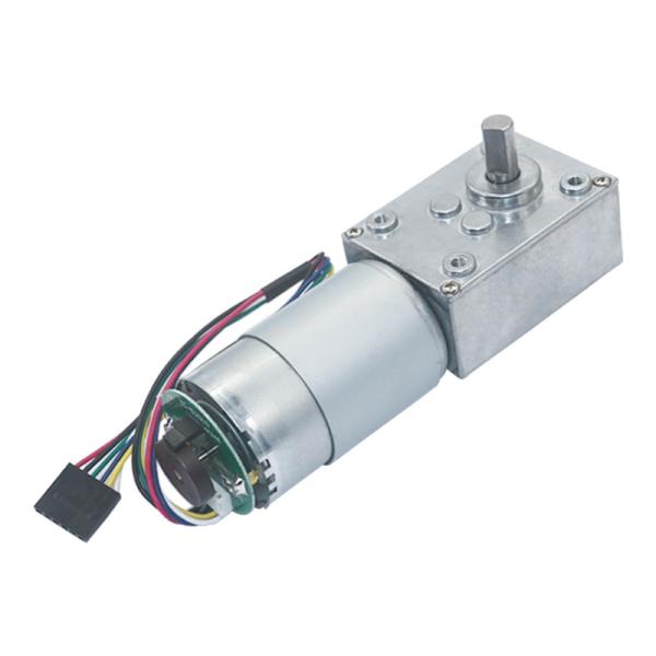 O sem-fim da C.C. do codificador 30W alinhou o motor que o torque alto 12V viaja de automóvel o travamento do auto