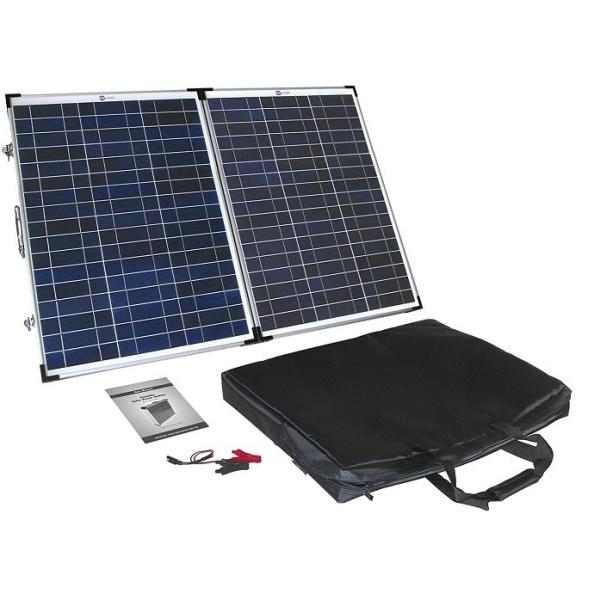 Blue Fold Out Solar Panels , Folding Portable Solar Panels For Camping