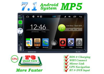 Black 2 Din Mp5 Player Car Stereo Android 5.1 Gps Bluetooth Car Stereo FCC