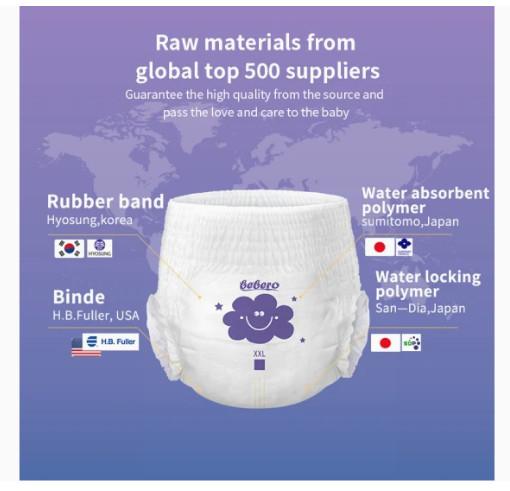 Free sample disposable newborn baby pant diaper lower prince in manufacture