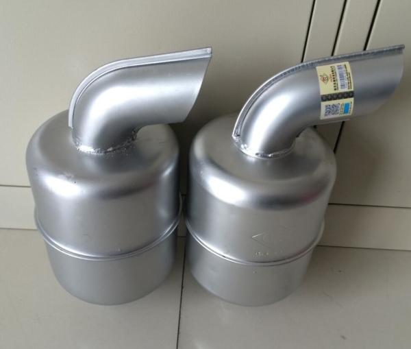 Silencer Diesel Engine Components S195 SF Single Cylinder Silver 0.45mm - 0.5mm