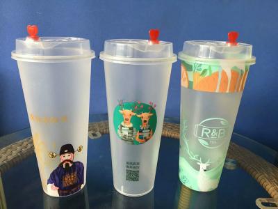 Eco-Friendly Takeaway Coffee Cups / Mug In Mould Lable Printing FDA Certification
