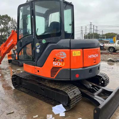 5500kg Used Mini Excavator Hitachi Zx50u Second Hand Excavator Original Color