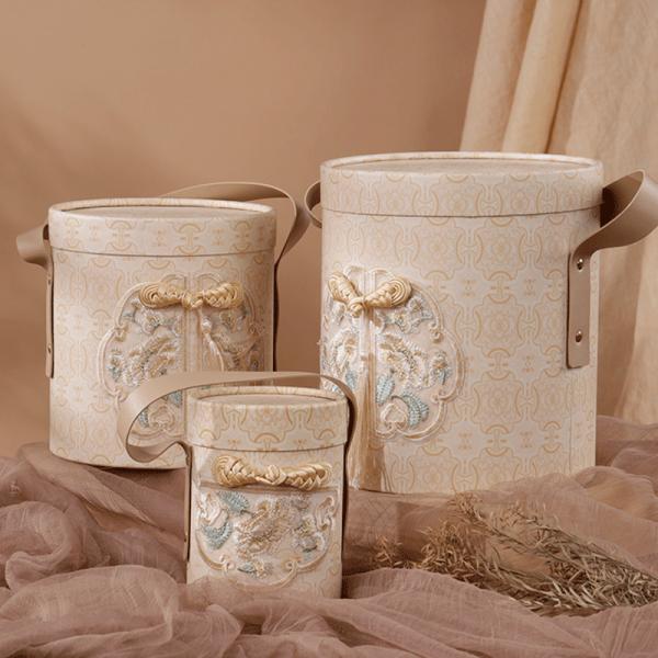 Elegant New Chinese Style Packaging Boxes For Wedding Baby Full Moon Festive Occasions