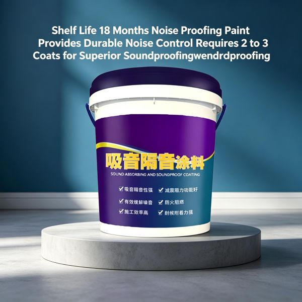 Soundproof Paint with 18 Months Shelf Life and 0.5 mm Thickness Per Coat for Superior Noise Reduction and Low VOC Content