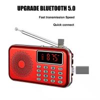 Joueur de radio portable USB/TF Design en bois pour écouter de la musique en déplacement