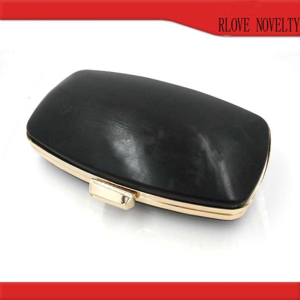 Factory price 207*118 mm light gold purse clutch frame evening clutches Guangzhou