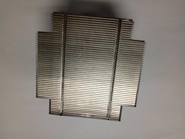 150w Customized Copper Heat Pipe With Aluminum Fin Heat Sink Silver Color