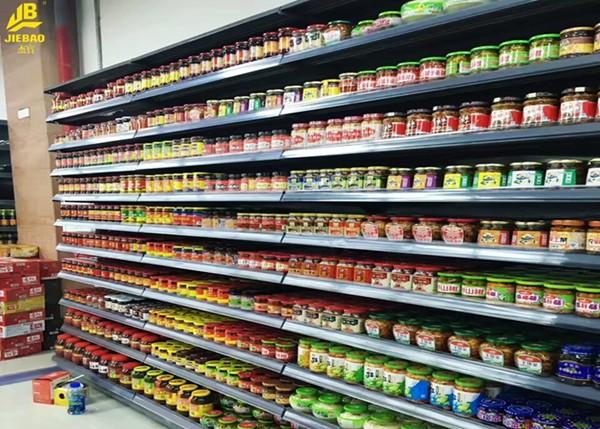 Wall Side Gondola Store Shelving , 1200 X 500 X 2000mm Size Metal Gondola Shelving