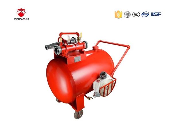 Emergency Foam Fire Fighting Equipment mobile foam trolley unit 50L To 500L