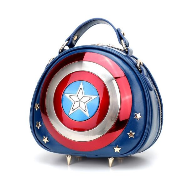 2016 New Avengers Captain America metal shield Ms. handbag Messenger Bag handbag
