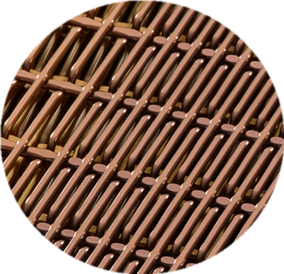 Гофрированный тип тангаж 2.5ммкс5.4мм сетки шарика нержавеющей стали ПВД декоративный сплетенный