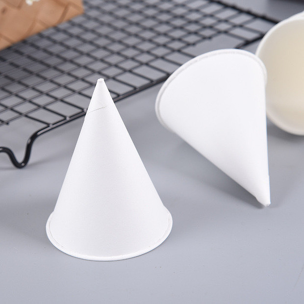 Disposable Paper Cone Cup Perfect for Airport Hotel Super Market 3.7/4/4.5oz Capacity