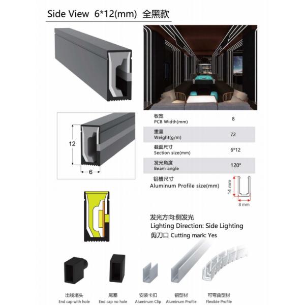 6 * 12 мм светодиодный неоновый флекс свет водонепроницаемый наружный силиконовый светодиодный неоновый веревочный свет