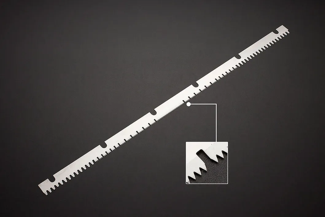 Plastic Paper Cutting Knives Teeth Cutting Blade Packaging Serrated Teeth Saw Blade
